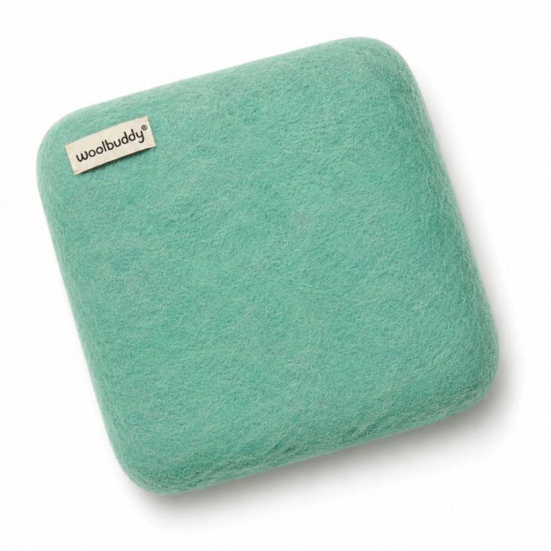 Alfombrilla de fieltro Woolbuddy 15 cm Turquesa 6×6 pulgadas