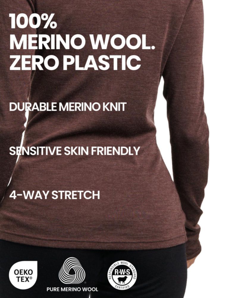 Camisa térmica Merino.tech talla L color negro 250 + Calcetines