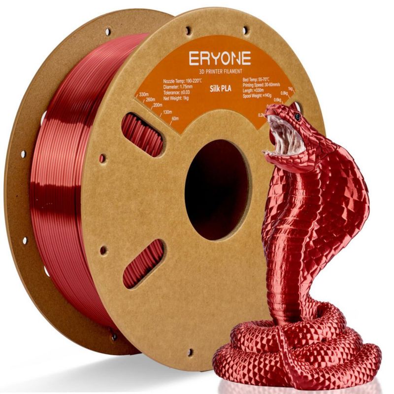 Filamento PLA ERYONE 175 mm 1 kg Crimson Red Silk