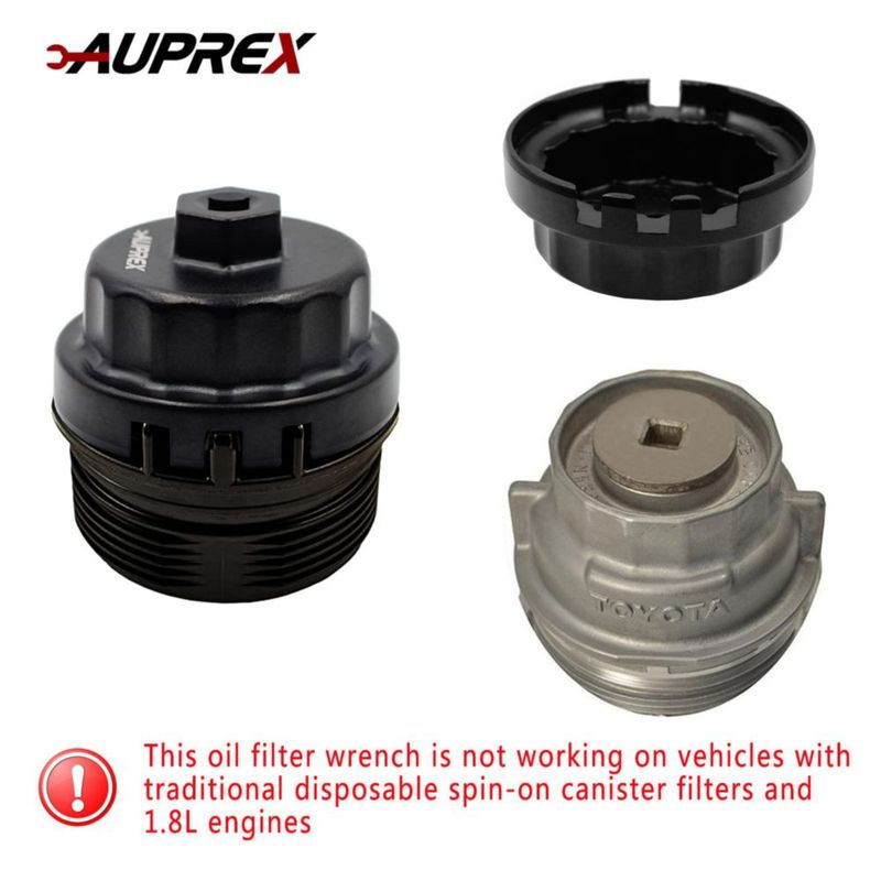Llave para filtro de aceite AUPREX 64 mm 14 ranuras negra