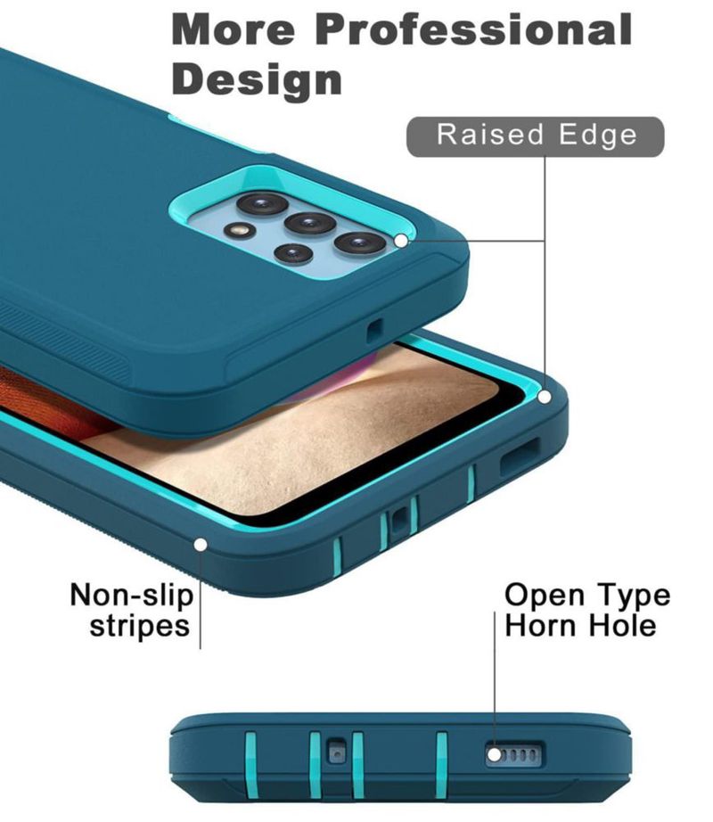 Funda Comboproof para Samsung Galaxy A32 5G a prueba de golpes - Azul