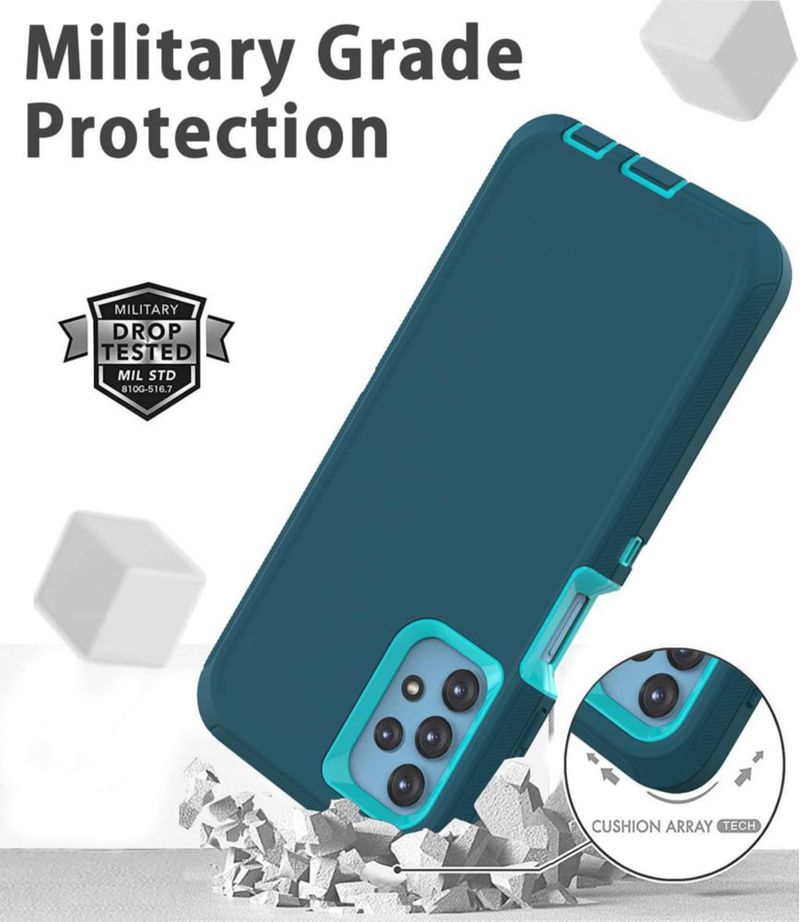 Funda Comboproof para Samsung Galaxy A32 5G a prueba de golpes - Azul