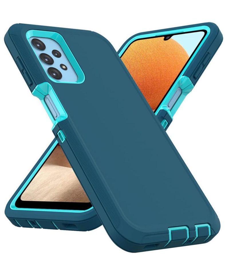 Funda Comboproof para Samsung Galaxy A32 5G a prueba de golpes - Azul
