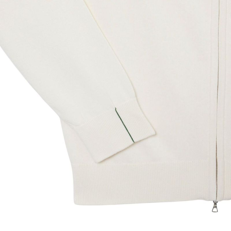 Suéter Lacoste de algodón con cremallera y cuello alto talla M