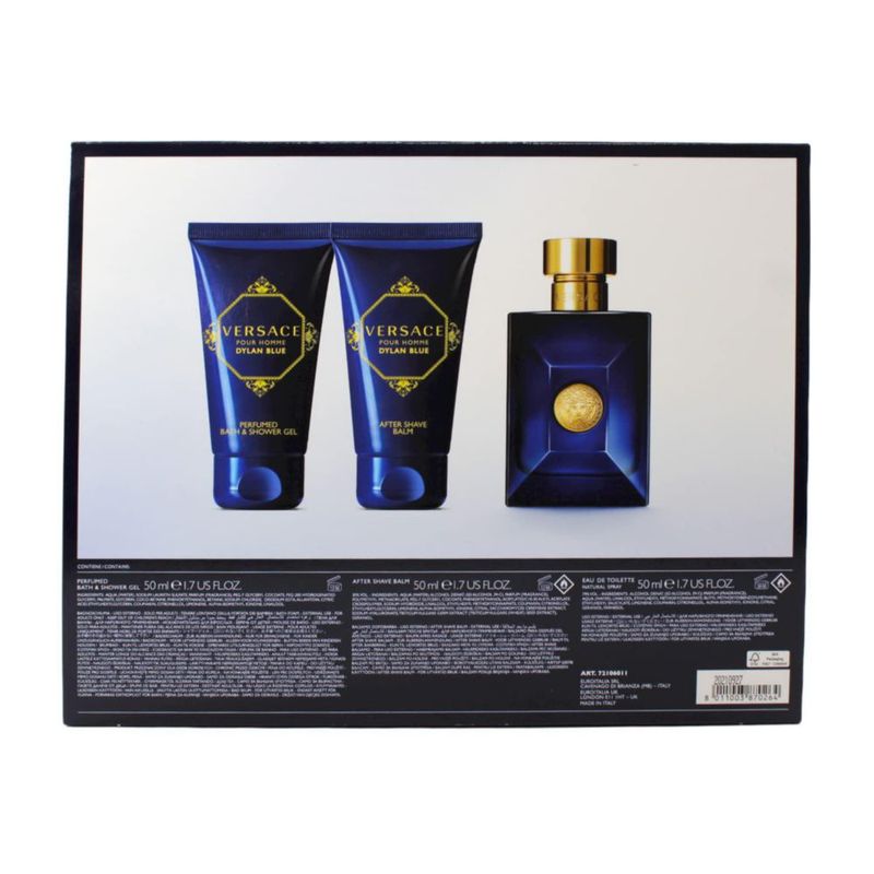 Set de regalo Perfume Versace Pour Homme Dylan Blue 50 ml EDT