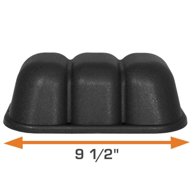 Soporte de Medidores GlowShift Negro Triple 11 cm x 24 cm