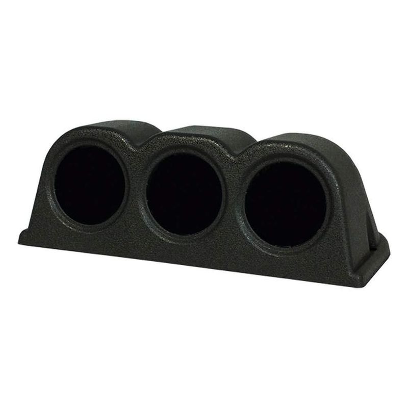 Soporte de Medidores GlowShift Negro Triple 11 cm x 24 cm