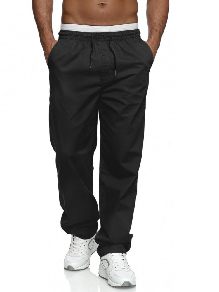 Comdecevis Pantalones Cargo Holgados Negro Talla M (34)