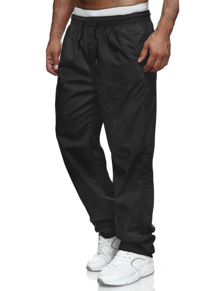 Comdecevis Pantalones Cargo Holgados Negro Talla M (34)