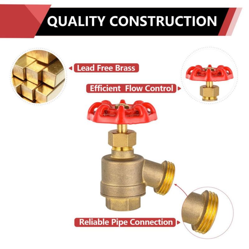 Válvula EFIELD 3/4" FIP x 3/4" MHT de Nariz Curvada (2 unidades)