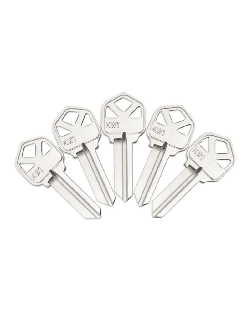 Cortes de llave QWORK compatibles con KW1 paquete de 100 en latón