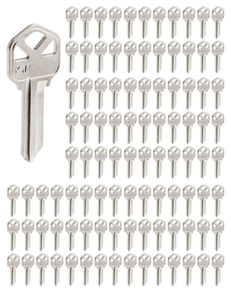 Cortes de llave QWORK compatibles con KW1 paquete de 100 en latón