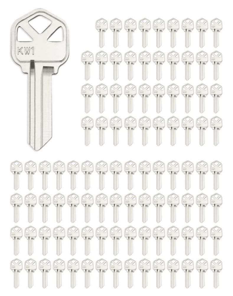 Cortes de llave QWORK compatibles con KW1 paquete de 100 en latón