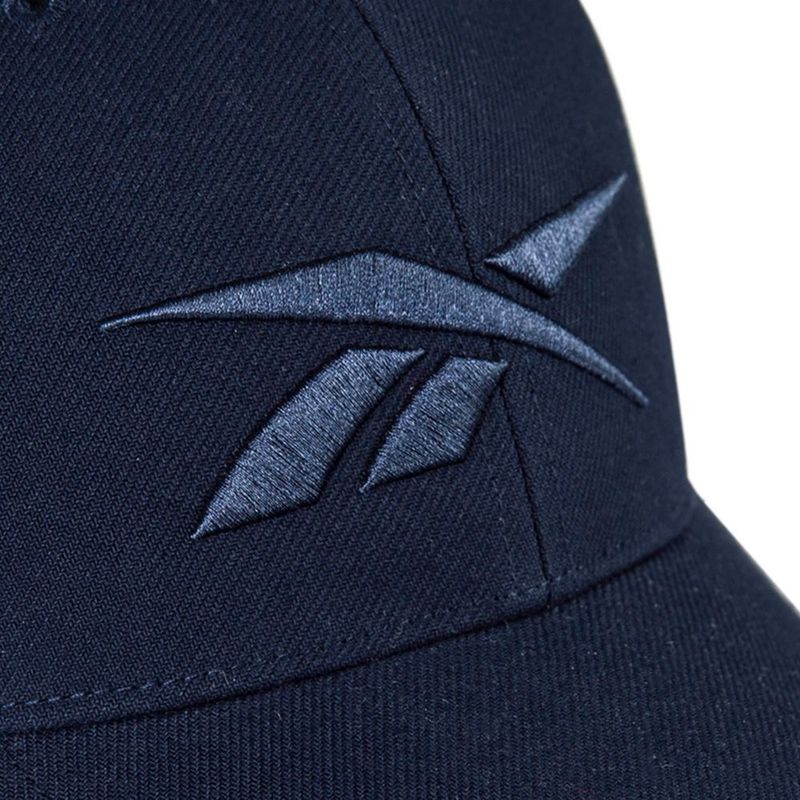 Gorra de béisbol Reebok Vector azul marino snapback transpirable