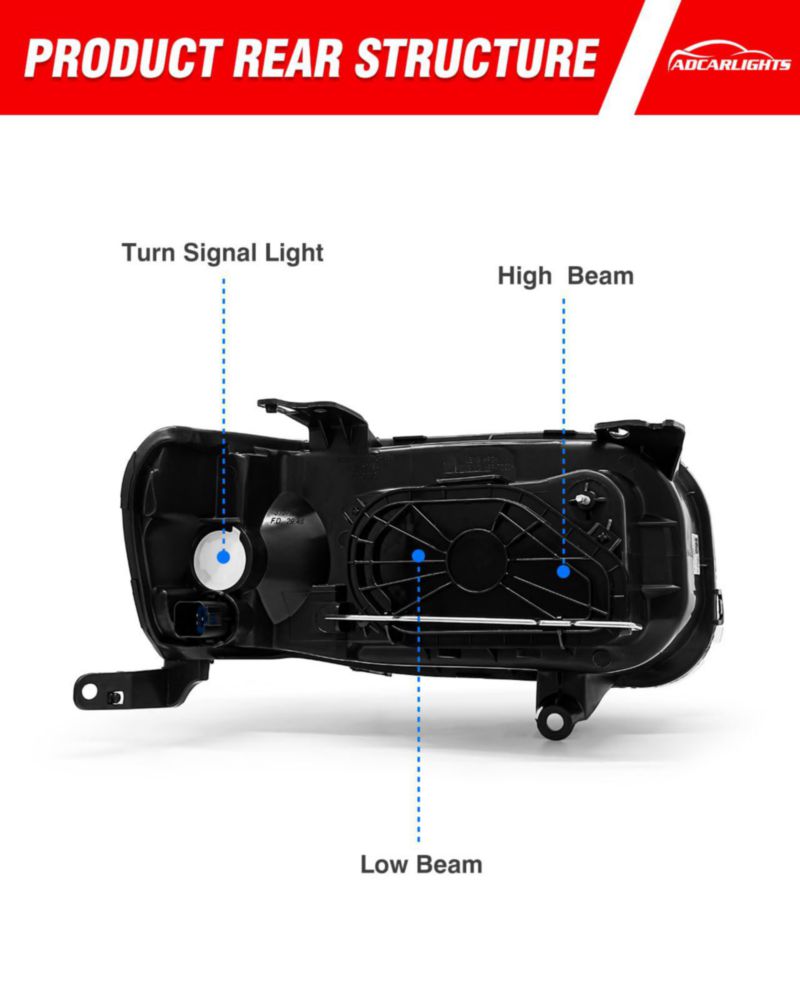 Farol delantero ADCARLIGHTS para Ford Escape 2005‑2007 (halógeno)