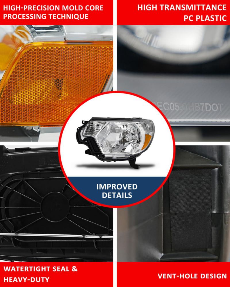 Farol delantero ADCARLIGHTS para Ford Escape 2005‑2007 (halógeno)