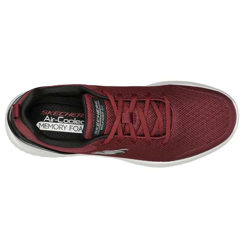 Tenis skechers mens sport vino para hombre 232670bubk