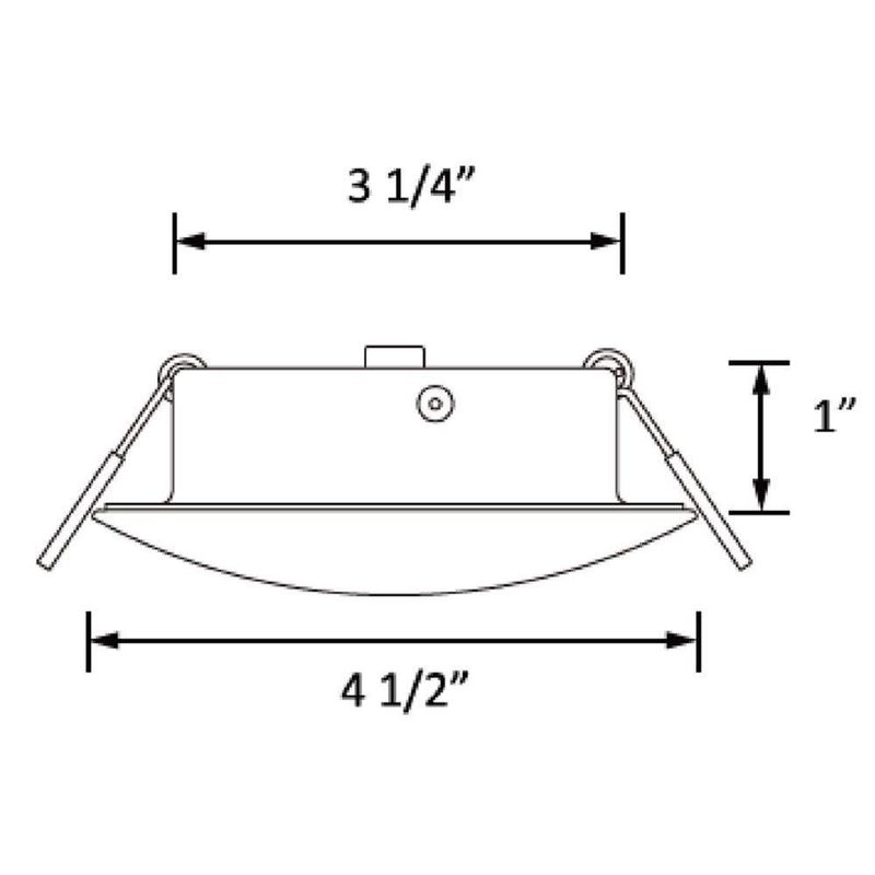 Luz LED tipo puck Facon 11 cm 12 V pack de 6 3400 K aluminio