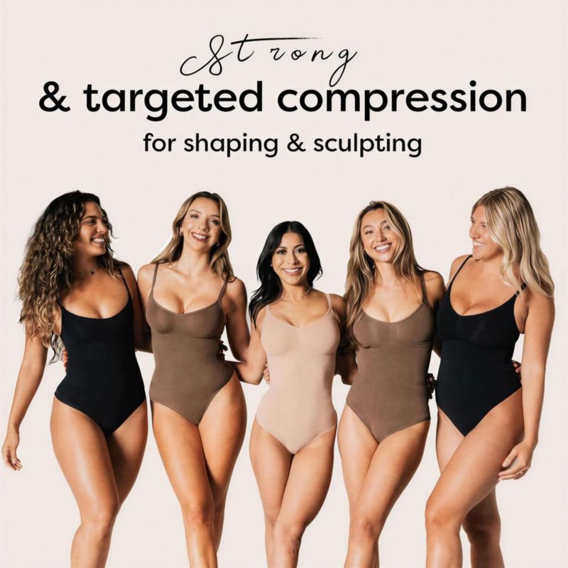 Body herslims Control de Abdomen Tanga Marrón L/XL