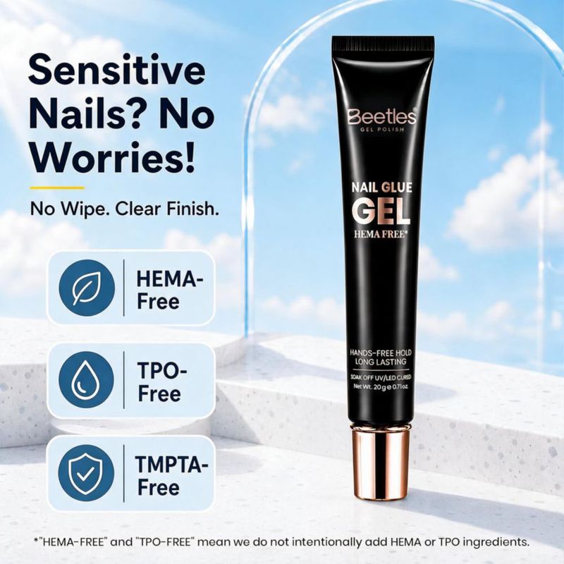 Pegamento de uñas UV Beetles Gel Polish 20 g libre de HEMA - 1 unidad