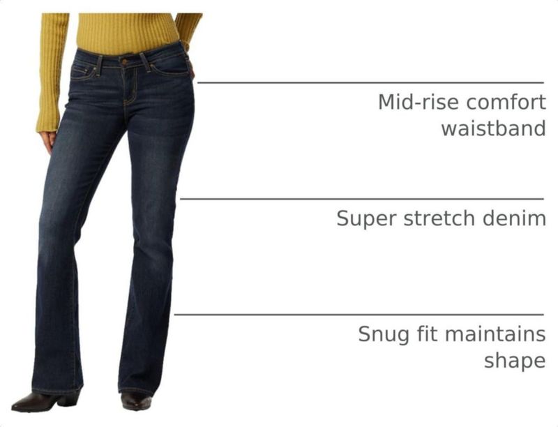 Jeans Levi Strauss Signature Gold de corte bota 79 cm cintura media