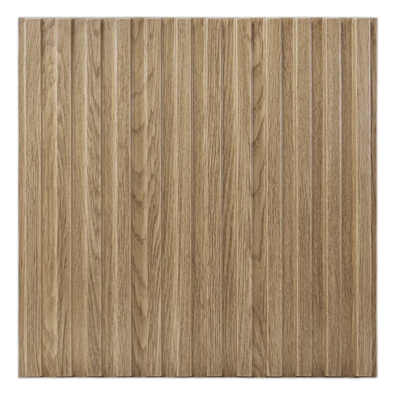 Paneles de pared Art3d 50x50 cm (paquete de 12) Nogal