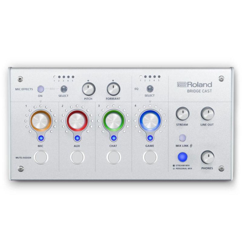 Mezclador de audio Roland BRIDGE CAST USB‑C blanco
