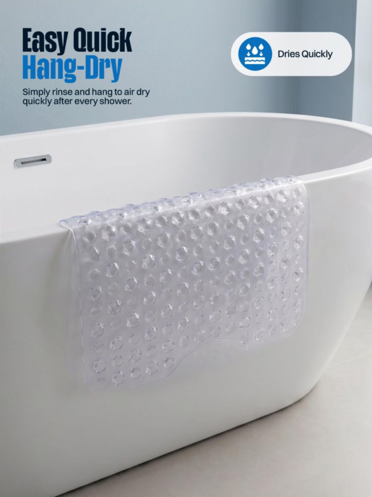 Alfombra de Baño Utopia Home 102x41 cm Antideslizante Transparente
