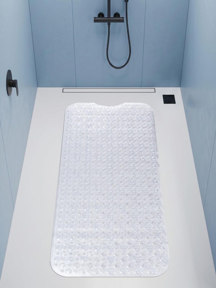 Alfombra de Baño Utopia Home 102x41 cm Antideslizante Transparente