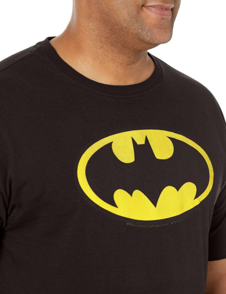 Camiseta DC Comics negra talla S con logo de Batman