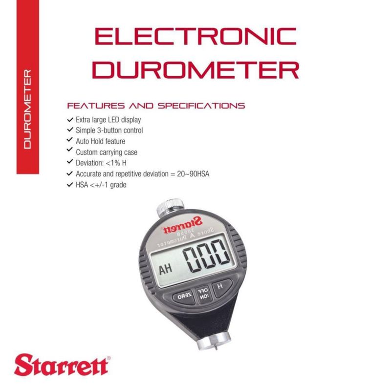Duroómetro digital Starrett Shore A 0-100 HSA