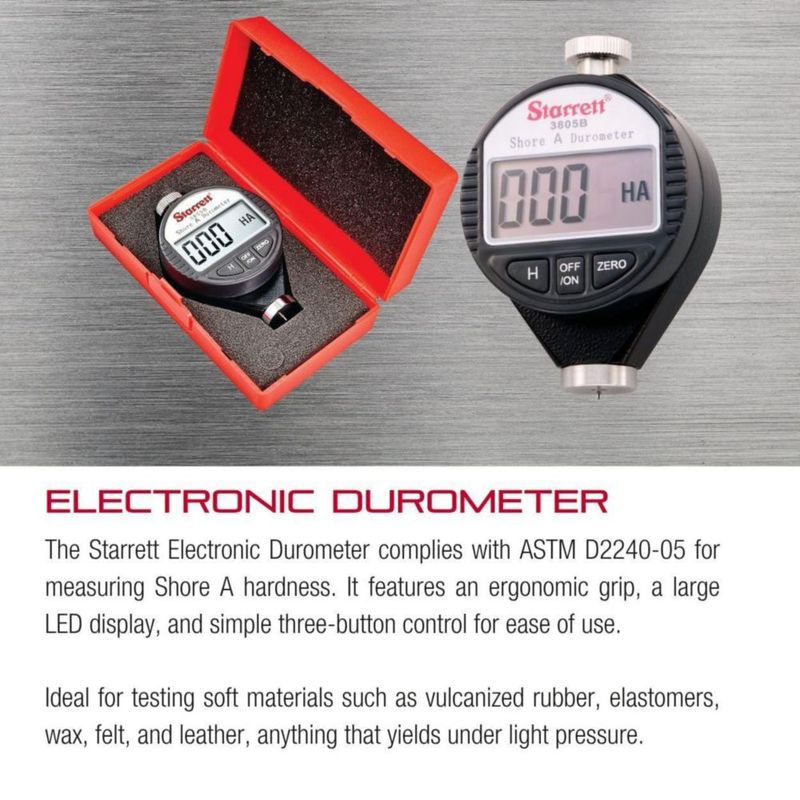 Duroómetro digital Starrett Shore A 0-100 HSA