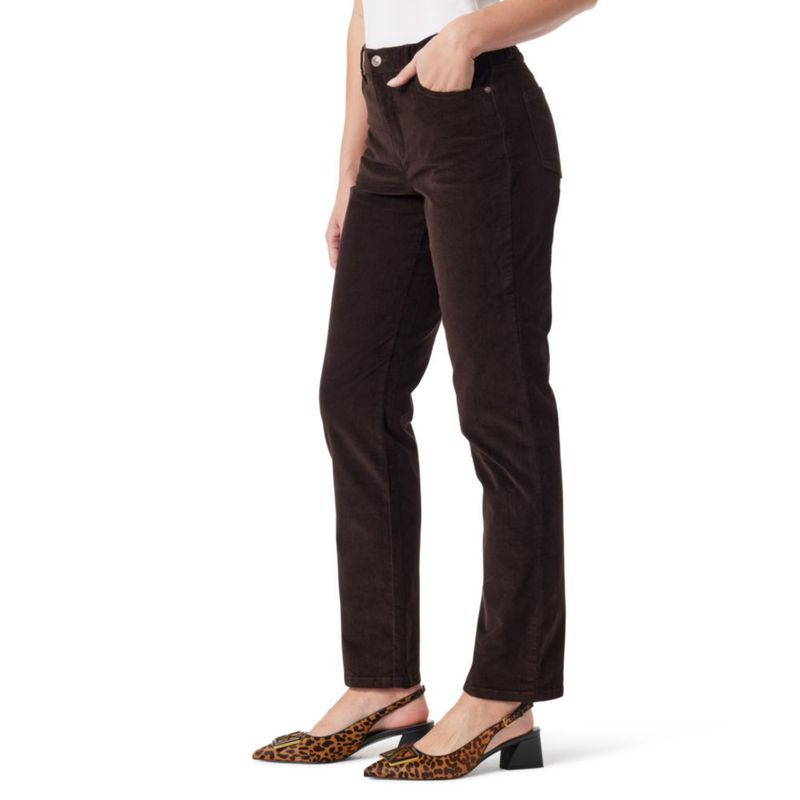 PANTALONES Gloria Vanderbilt Amanda de pana entallado de cintura alta
