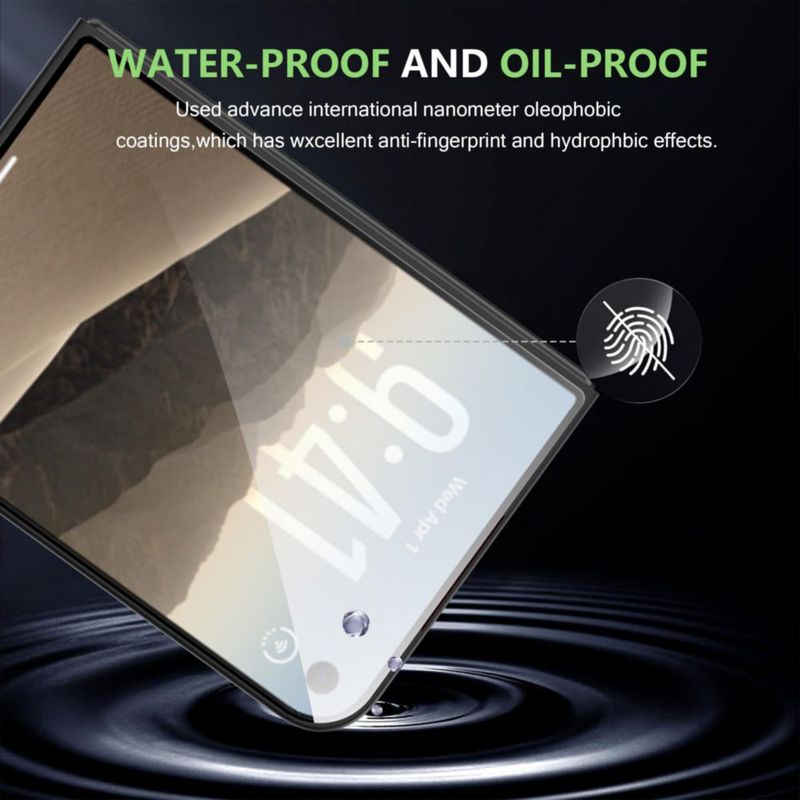 Protector de pantalla Suttkue Duo para iPhone plegable con vidrio para cámara