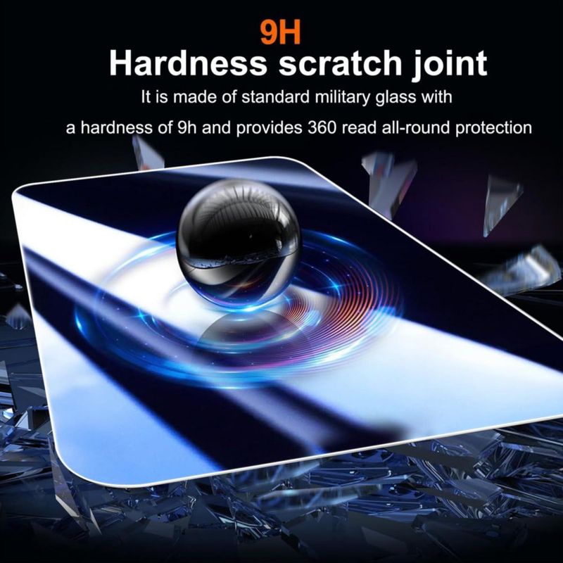 Protector de pantalla Suttkue Duo para iPhone plegable con vidrio para cámara