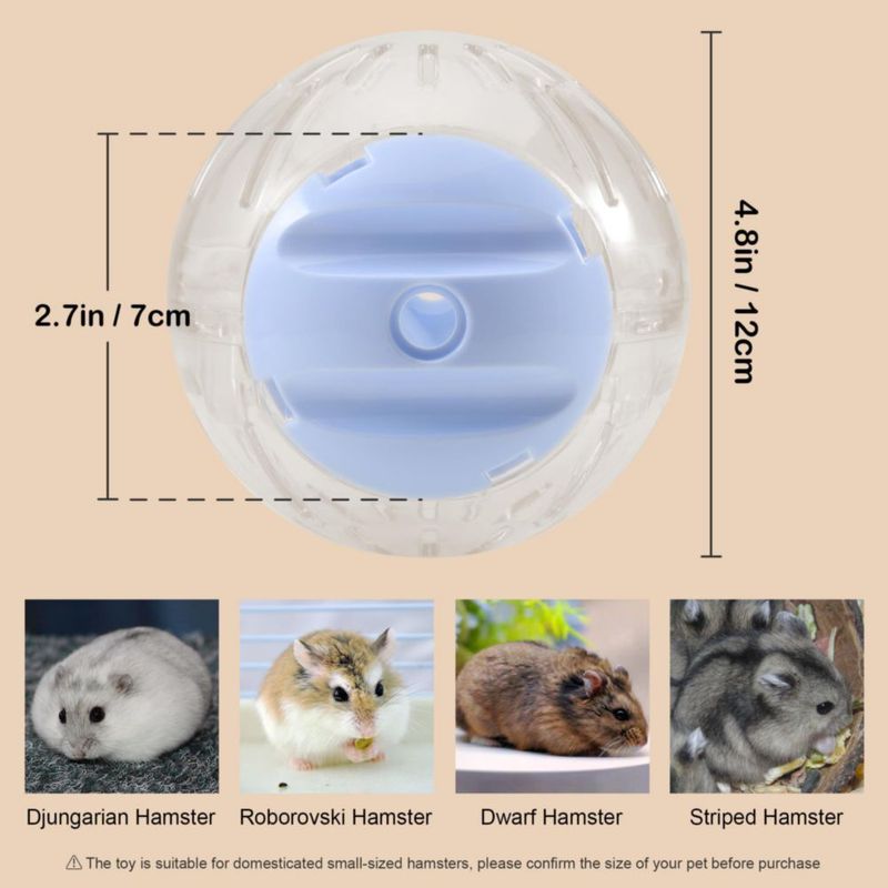 Pelota para hámster PETFROH 12 cm 3‑en‑1 con rueda y coche de carreras
