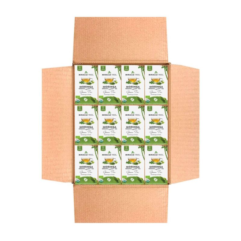 Té Verde de Moringa Descafeinado Miracle Tree 12x25 Bolsas