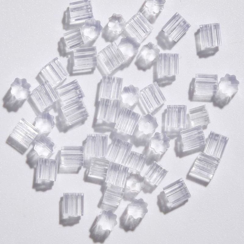 Tapones para pendientes KASBEE de silicona transparentes 1000 uds