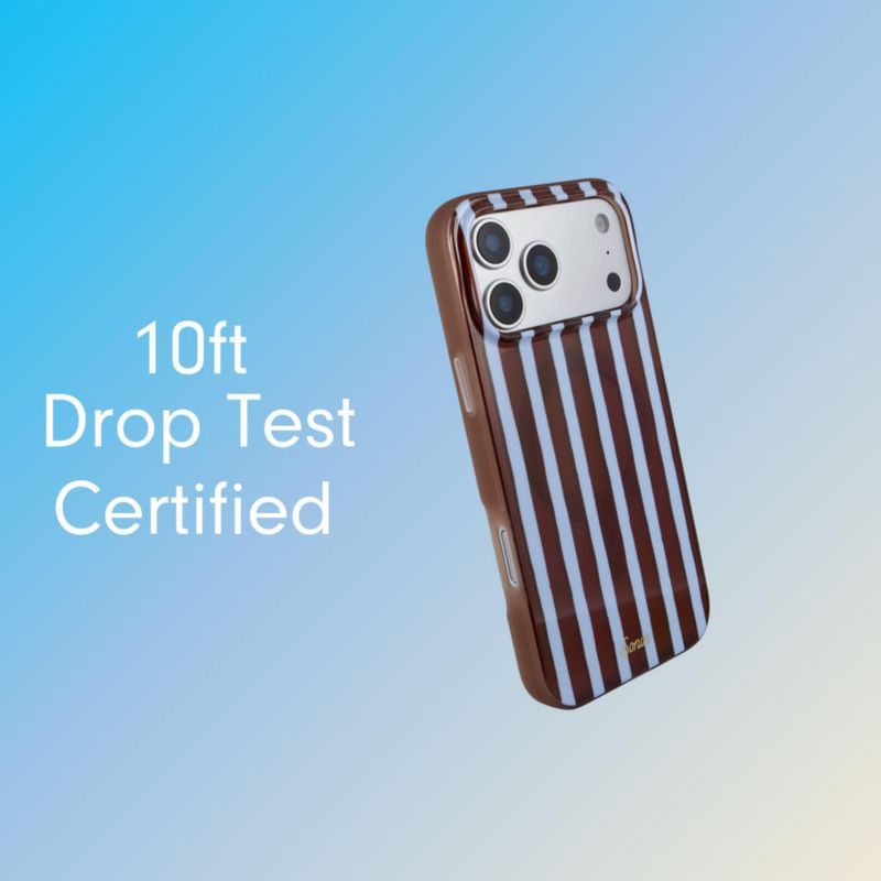 Funda Sonix para iPhone 18/17 Pro Max con rayas marrón y azul