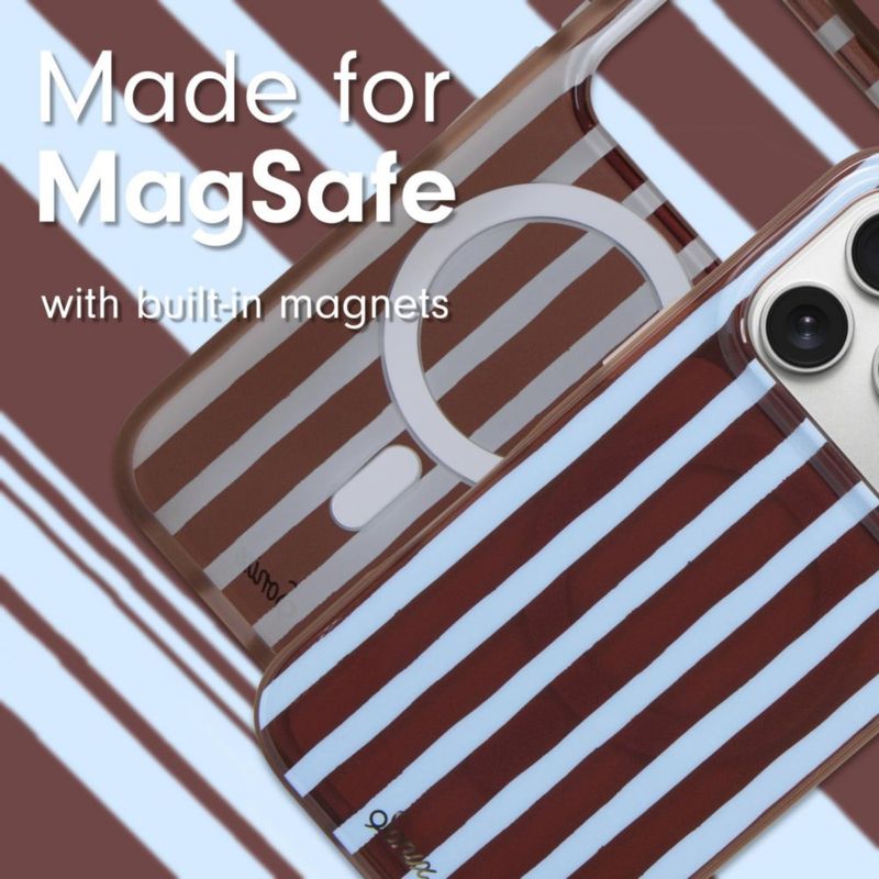 Funda Sonix para iPhone 18/17 Pro Max con rayas marrón y azul