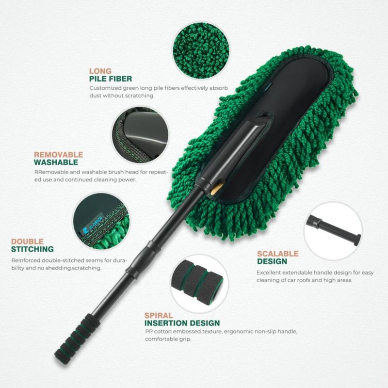Plumero de coche FLORICH grande extensible de microfibra