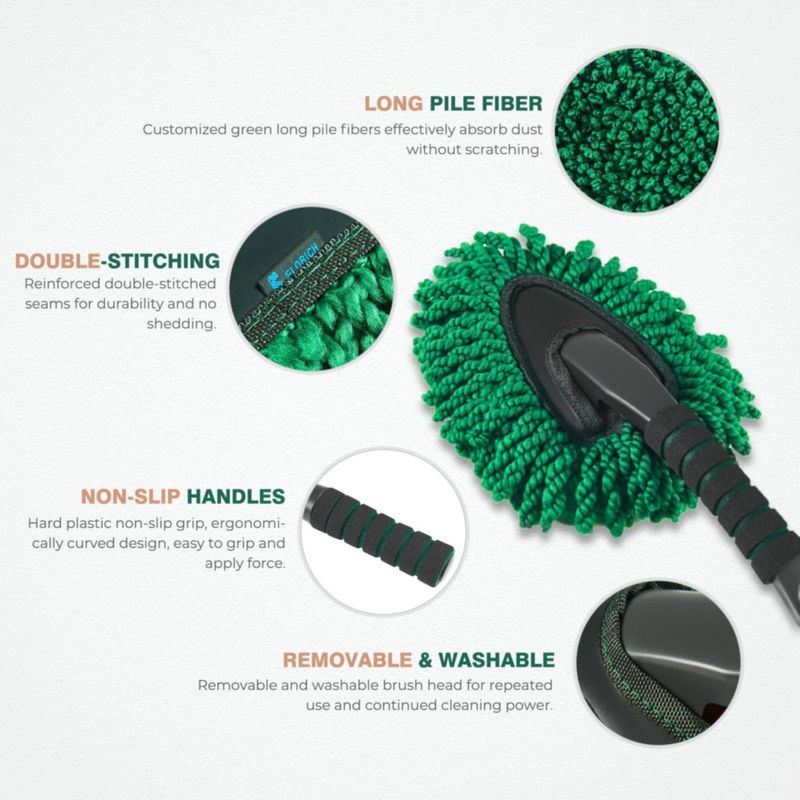 Plumero de coche FLORICH grande extensible de microfibra