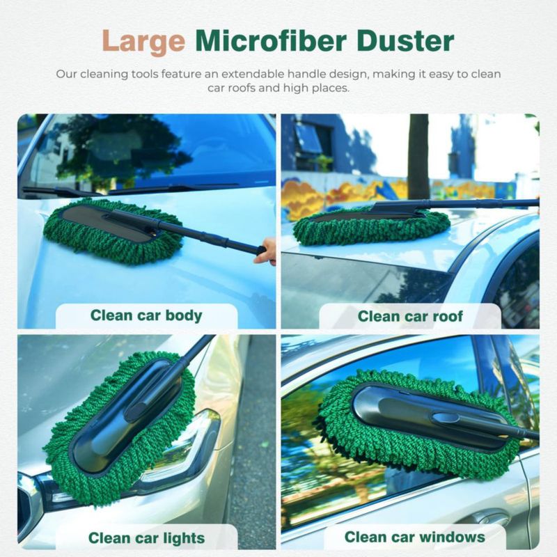 Plumero de coche FLORICH grande extensible de microfibra
