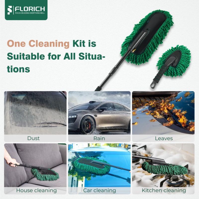 Plumero de coche FLORICH grande extensible de microfibra