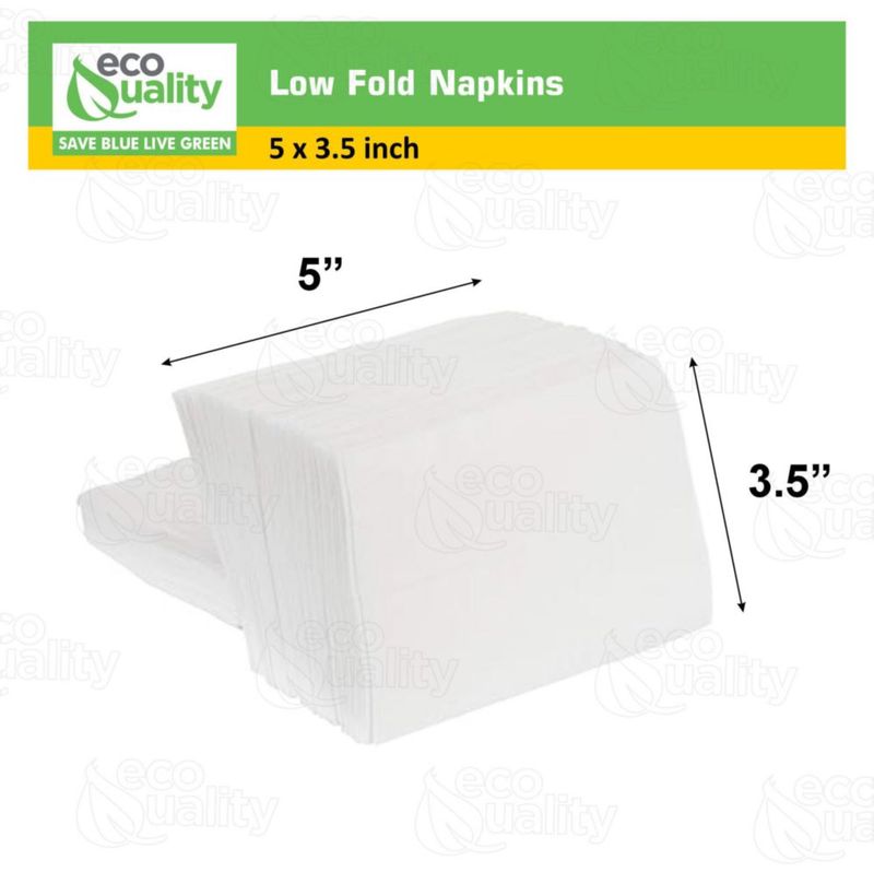 Servilletas EcoQuality 9x24 cm 400 unidades bajo pliegue 1 capa