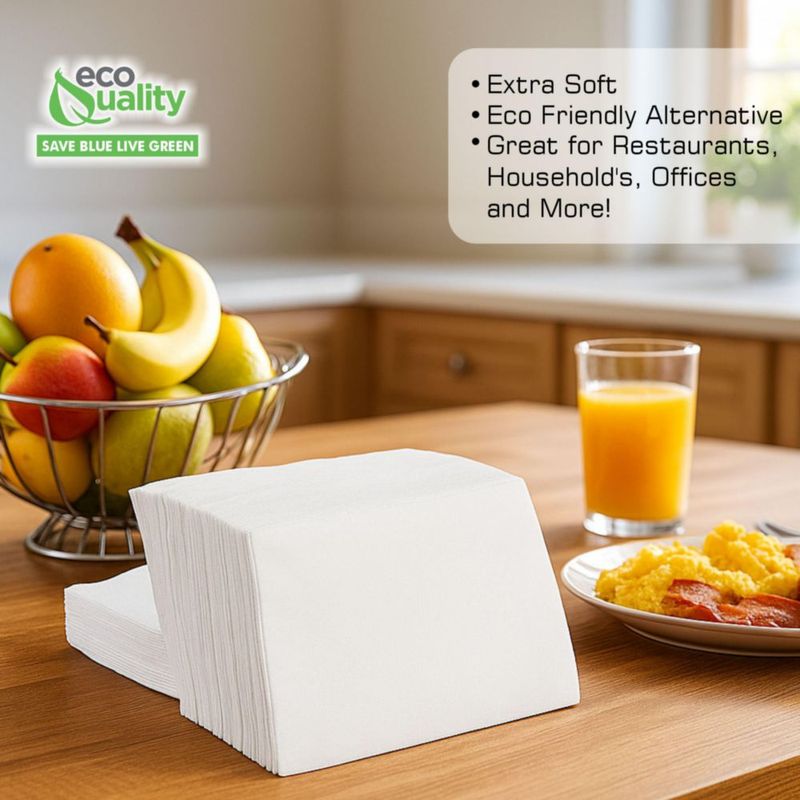 Servilletas EcoQuality 9x24 cm 400 unidades bajo pliegue 1 capa