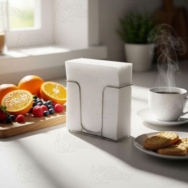 Servilletas EcoQuality 9x24 cm 400 unidades bajo pliegue 1 capa