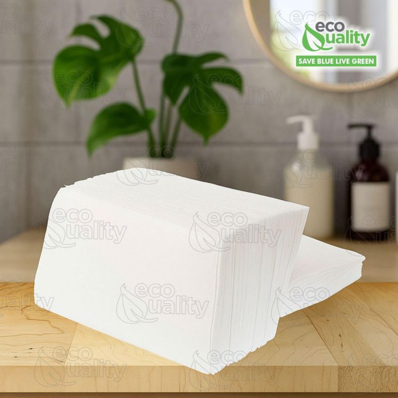 Servilletas EcoQuality 9x24 cm 400 unidades bajo pliegue 1 capa