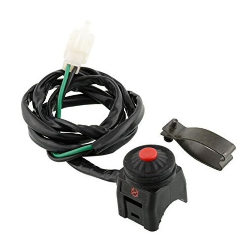 Interruptor de paro PerfecTech 775 cm para manillar de 22 mm con botón de bocina