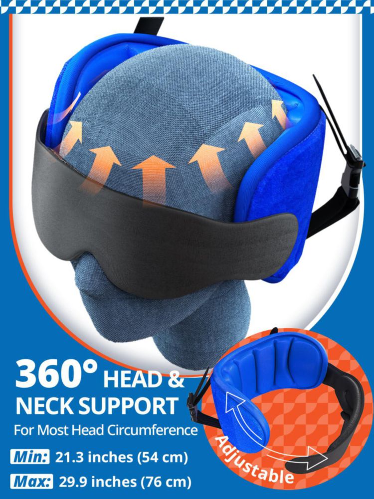 Almohada de viaje SARISUN con antifaz para dormir para aviones